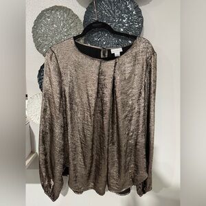 Liz Claiborne Metallic Bronze Blouse